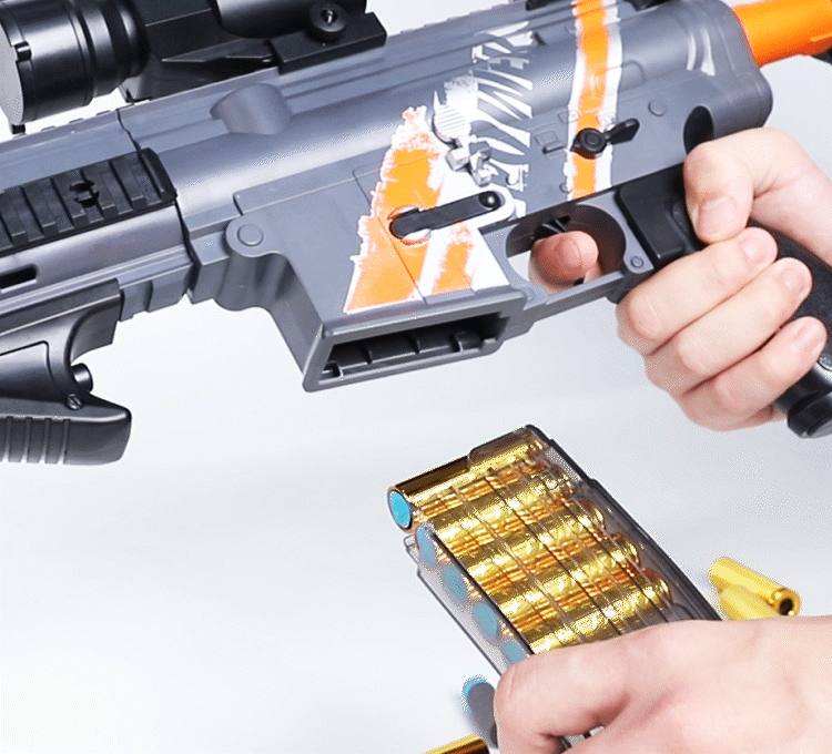 Lehui HK416 Nerf Rifle With Drum Mag