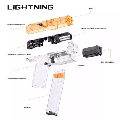 LIGHTNING AEB Brushless Flywheel Nerf Blaster