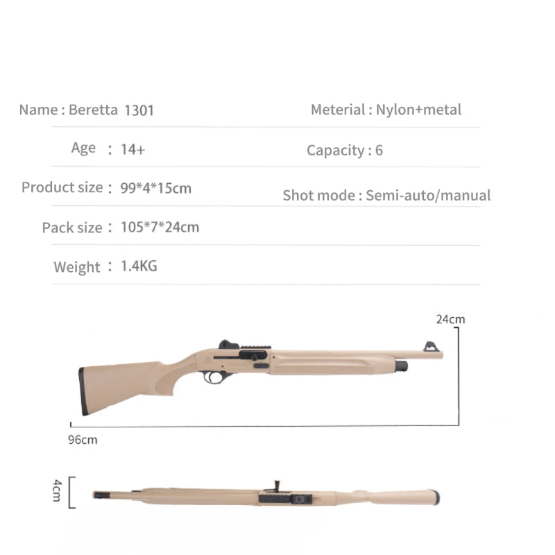 Lehui Beretta 1301 Semi-Auto Toy Shotgun