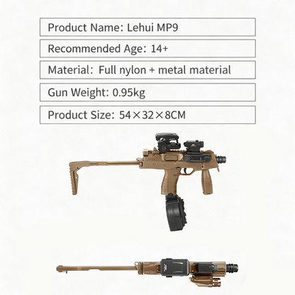 Lehui MP9 SMG Gel Blaster
