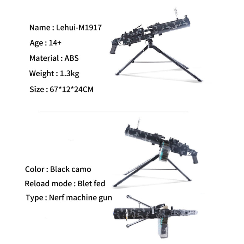 Lehui Maxim M1917 Spray Nerf Machine Gun