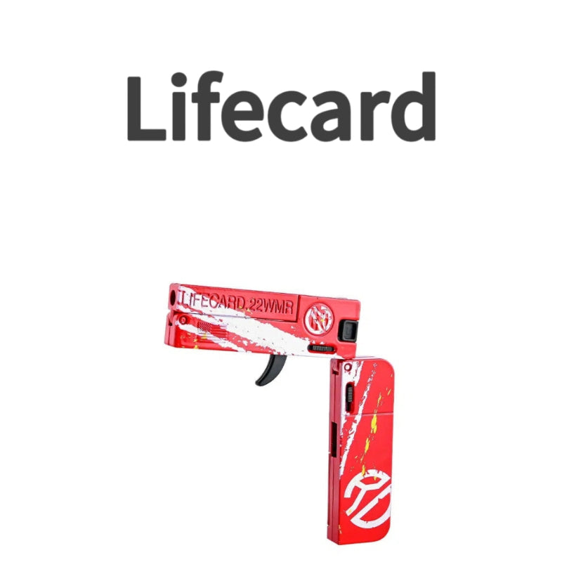 Lifecard Folding Single-Shot Nerf Pistol