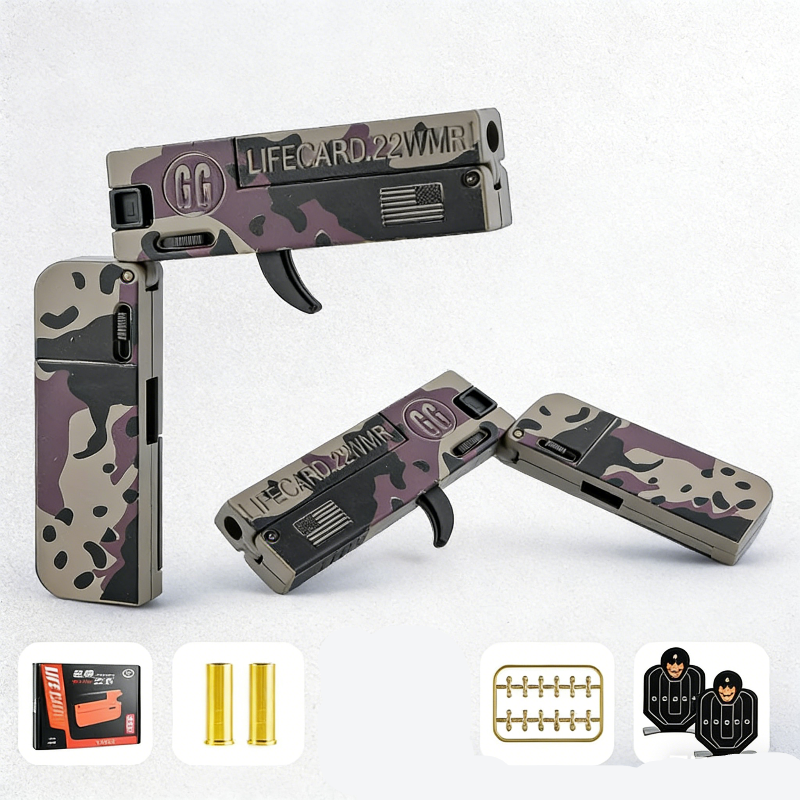 Lifecard Folding Single-Shot Nerf Pistol
