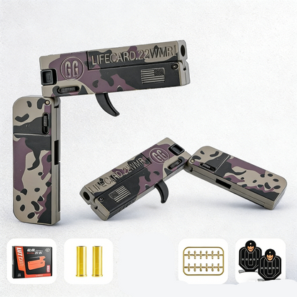 Lifecard Folding Single-Shot Nerf Pistol