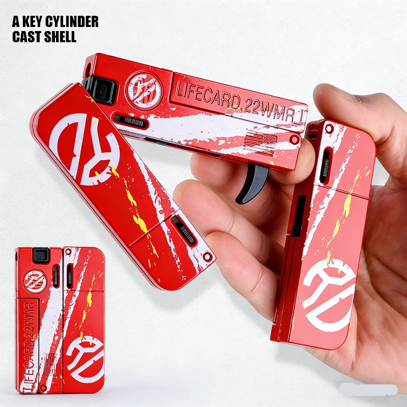 Lifecard Folding Single-Shot Nerf Pistol