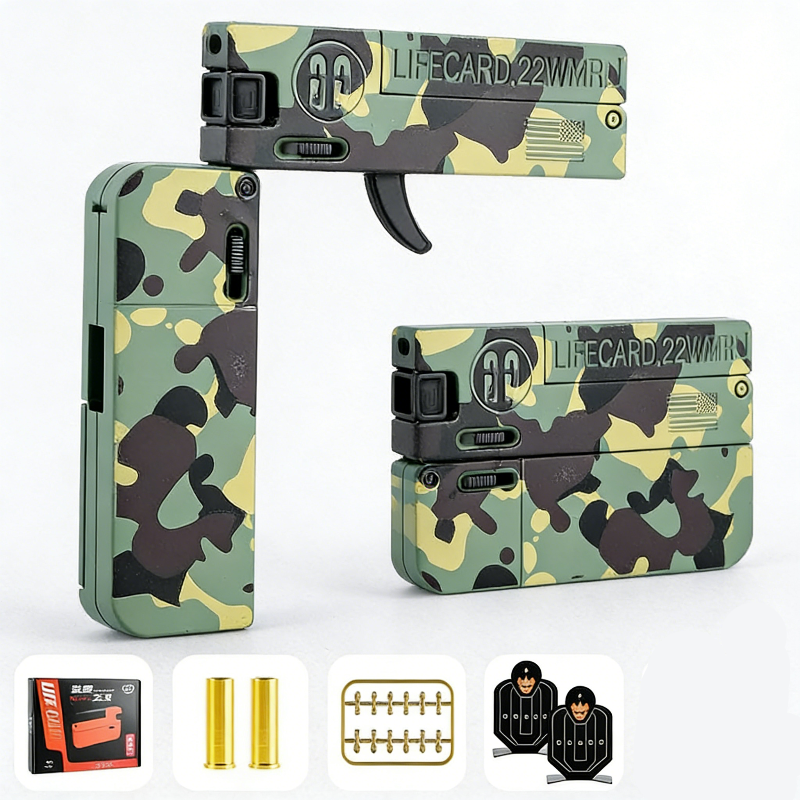 Lifecard Folding Single-Shot Nerf Pistol