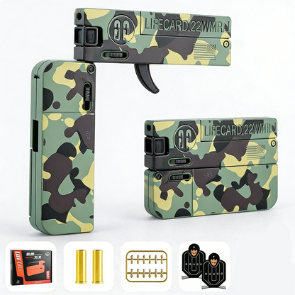 Lifecard Folding Single-Shot Nerf Pistol