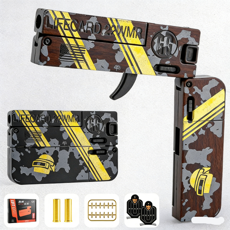 Lifecard Folding Single-Shot Nerf Pistol