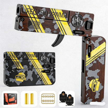 Lifecard Folding Single-Shot Nerf Pistol
