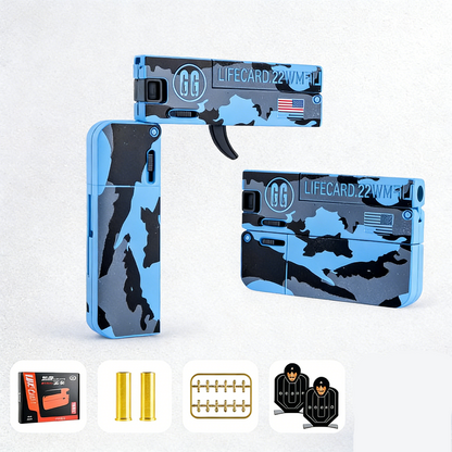 Lifecard Folding Single-Shot Nerf Pistol
