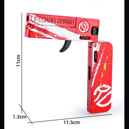 Lifecard Folding Single-Shot Nerf Pistol