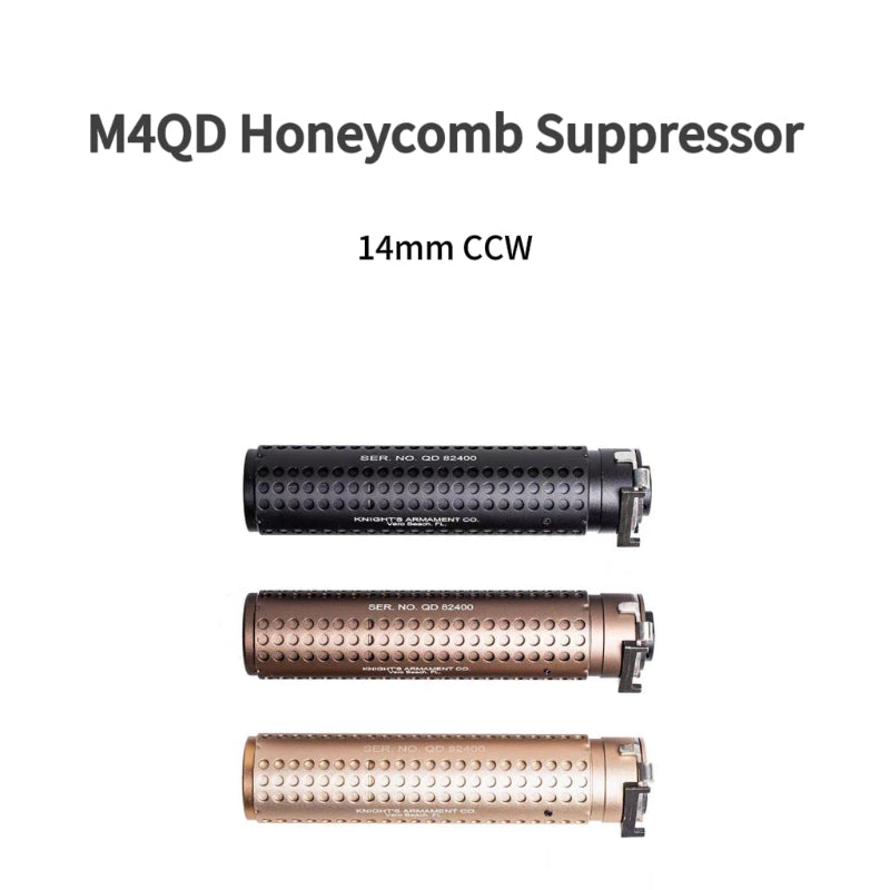 M4QD Honeycomb Metal Silencer 14mm CCW