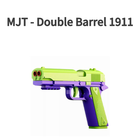 MJT Double Barrel 1911 Nerf Pistol