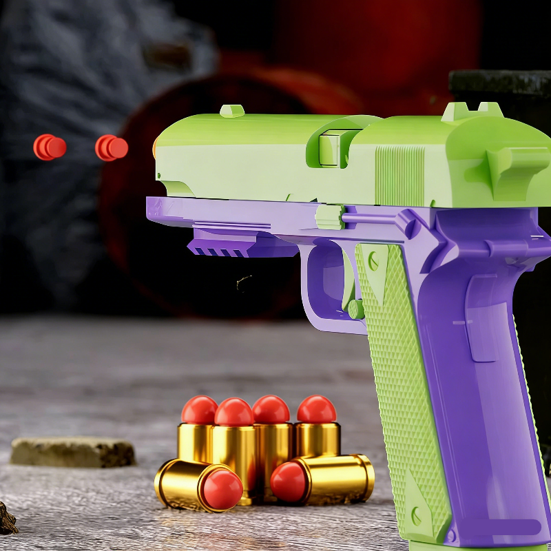 MJT Double Barrel 1911 Nerf Pistol