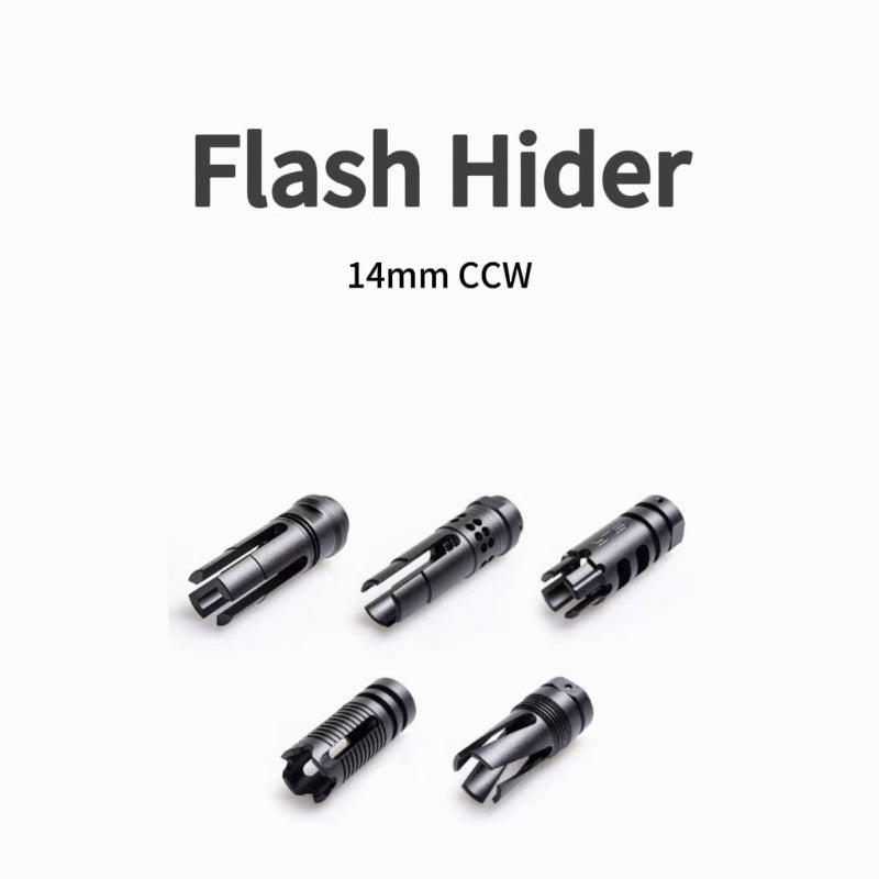 Metal Flash Hider Fire Caps 14mm CCW