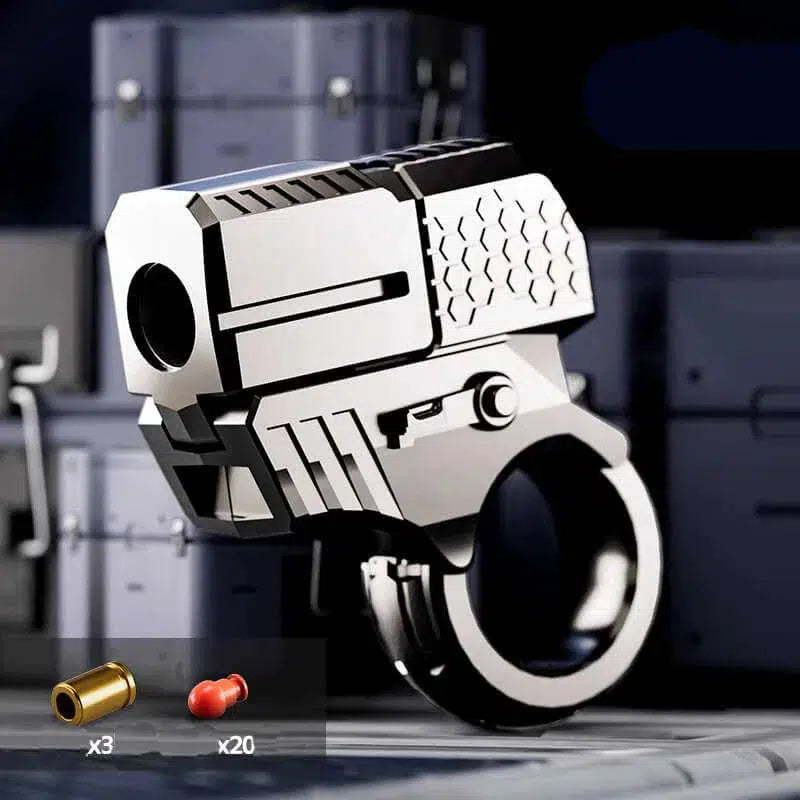 Ring Pistol Fidget Shell Ejecting Toy Gun