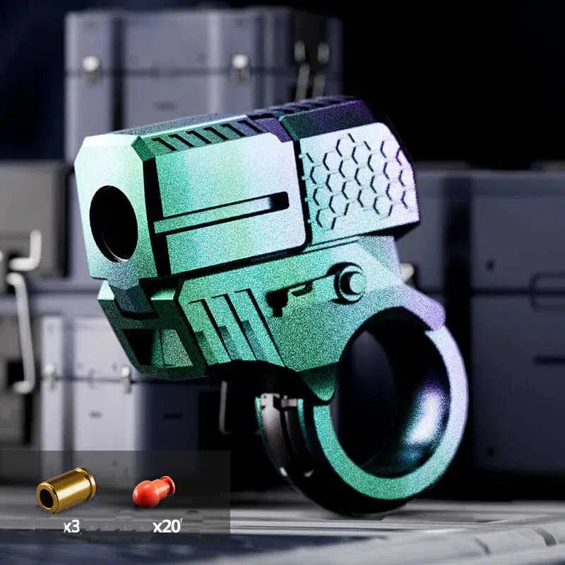 Ring Pistol Fidget Shell Ejecting Toy Gun