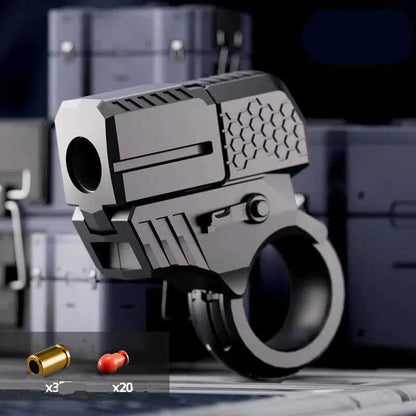 Ring Pistol Fidget Shell Ejecting Toy Gun
