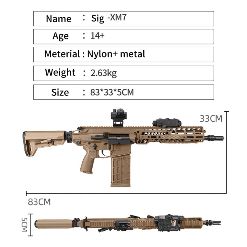 SIG XM7 Gel Blaster Rifle Blowback Orby Gun
