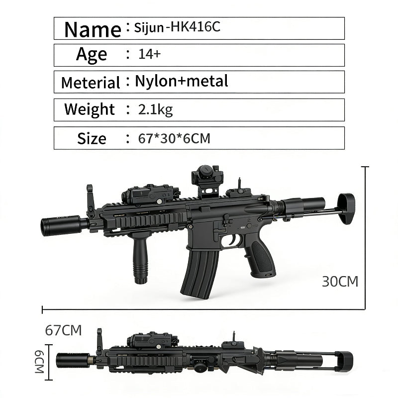 SIJUN HK416C Gel Blaster ACE Water Beads Gun