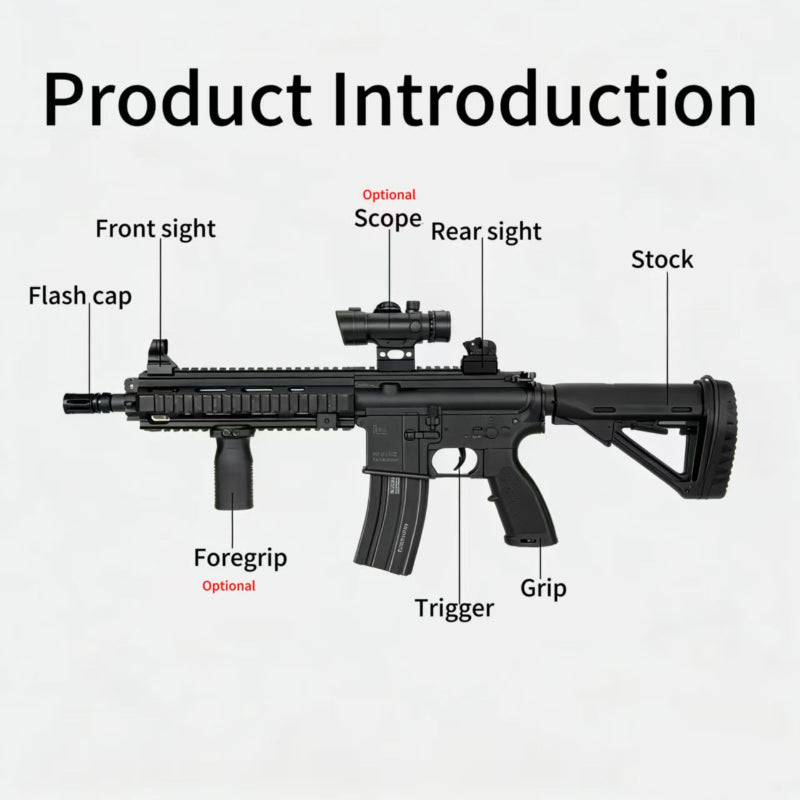 SIJUN HK416D 250FPS Gel Blaster Rifle