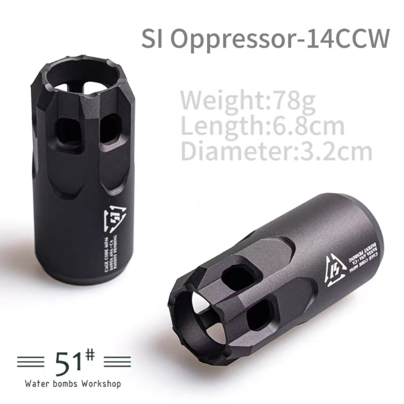 Metal Flash Hider Fire Caps 14mm CCW