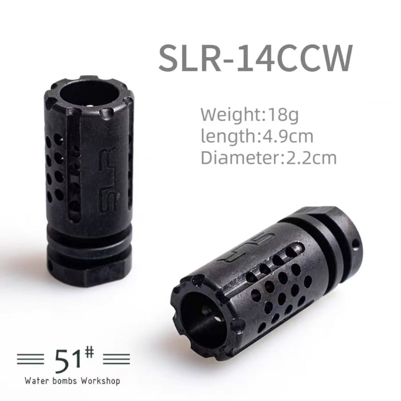 Metal Flash Hider Fire Caps 14mm CCW