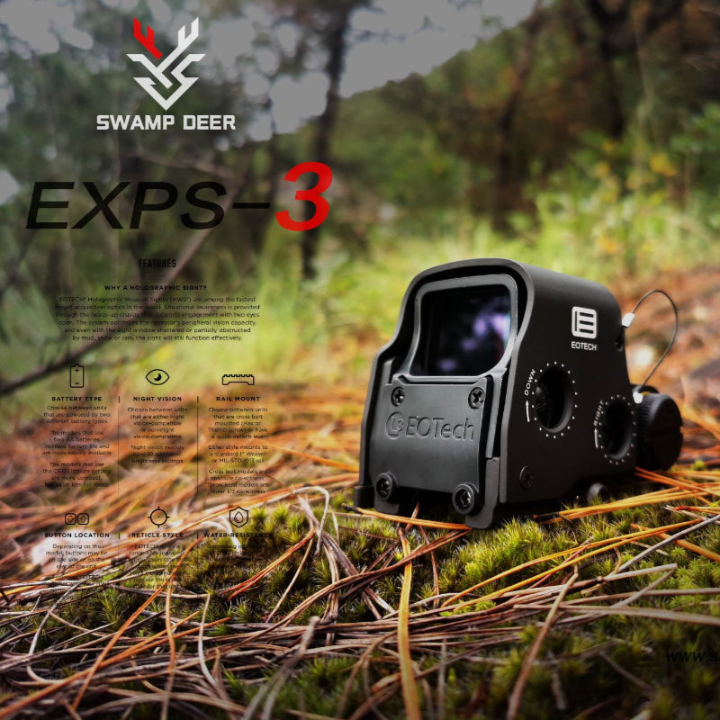 
SWAMP DEER 558 Dual Lights Crosshair Holographic Sight
