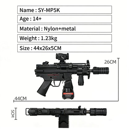 SY MP5K Electric Black Gel Blaster SMG