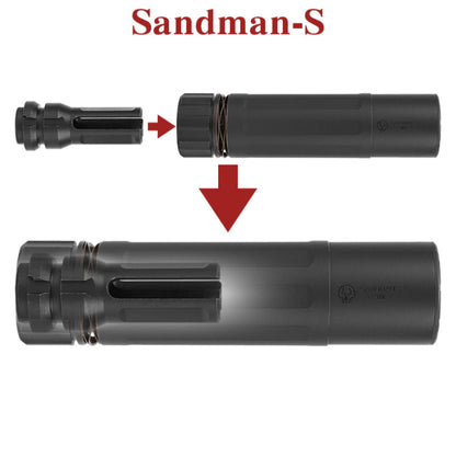 Sandman Quick Release Suppressor Metal Silencer 14mm CCW