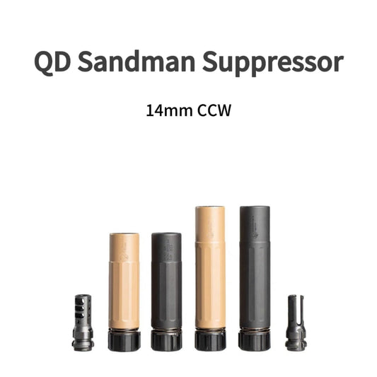 Sandman Quick Release Suppressor Metal Silencer 14mm CCW