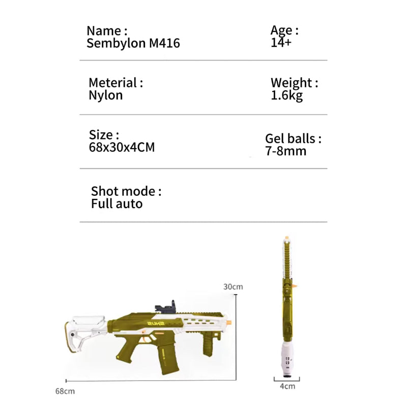 Sembylon Guardian M416 Gel Blaster Assault Rifle