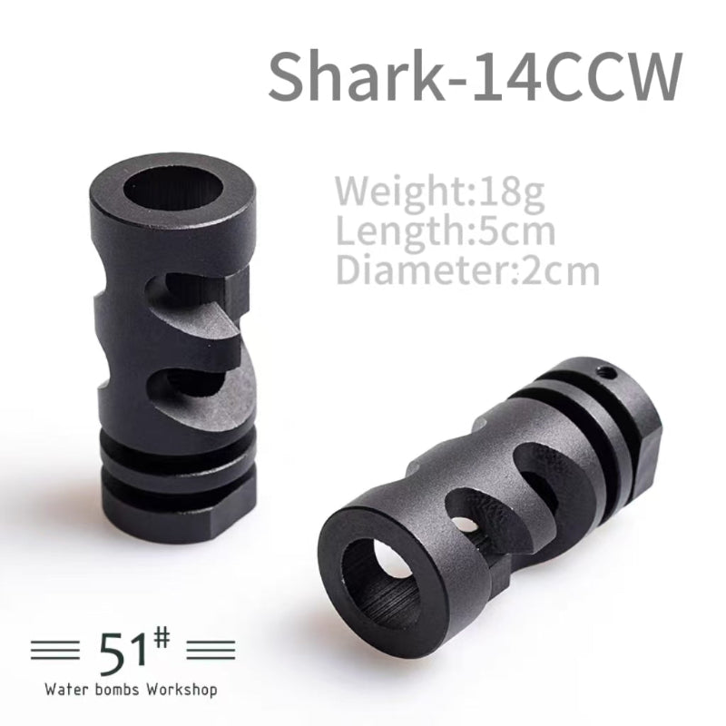 Metal Flash Hider Fire Caps 14mm CCW