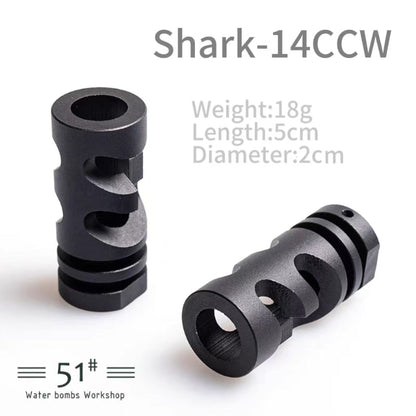 Metal Flash Hider Fire Caps 14mm CCW