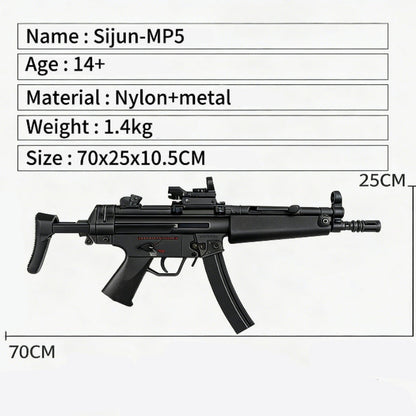 Sijun MP5 Black Gel Ball Blaster SMG