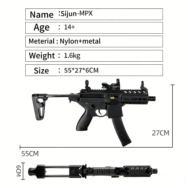 Sijun MPX Electric SMG Gel Blaster