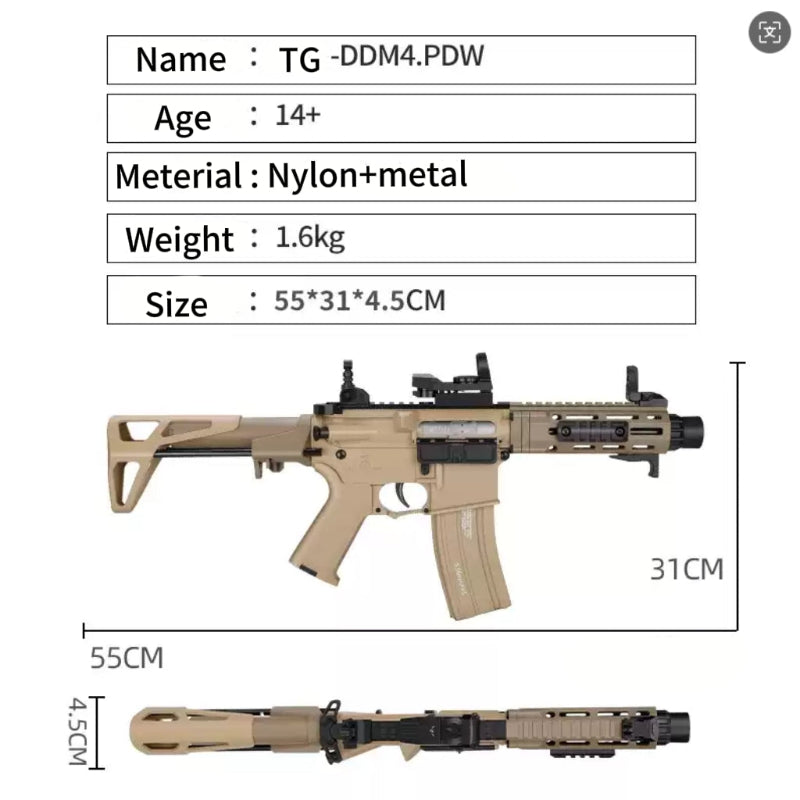 TG DDM4 PDW Gel Blaster Rifle