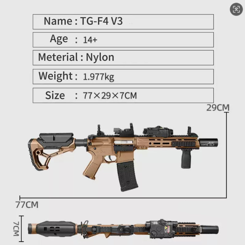 TG F4 V3 Gel Blaster With FAB Stock