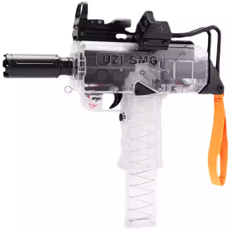 Transparent Full Auto UZI Electric Nerf Blaster