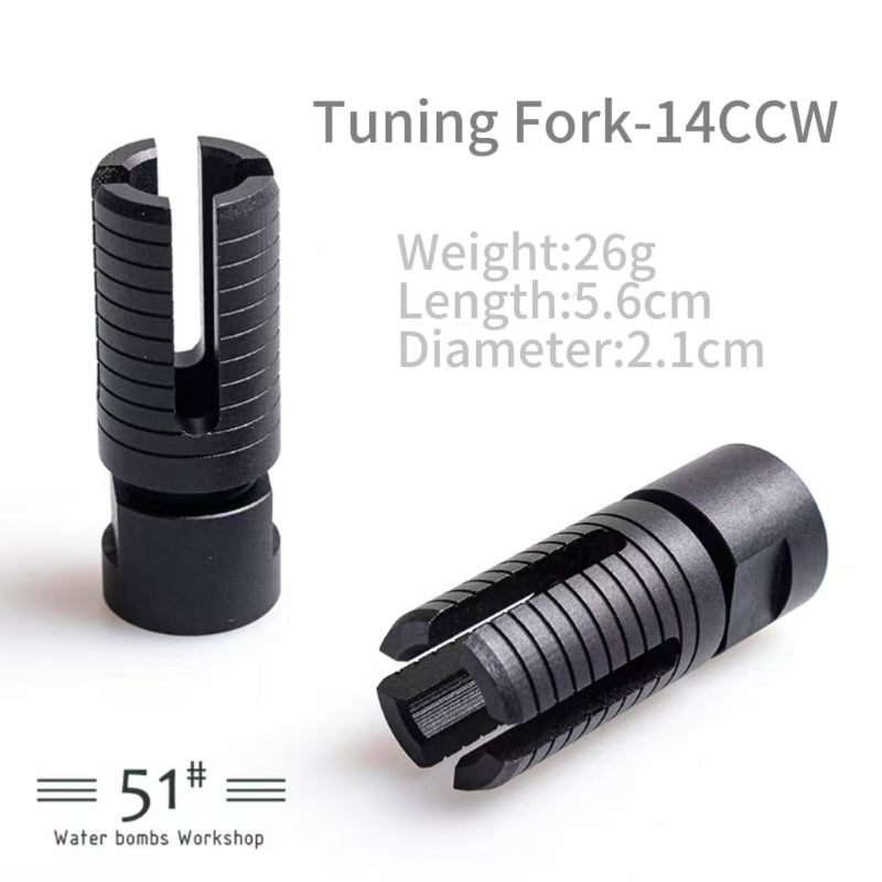 Metal Flash Hider Fire Caps 14mm CCW