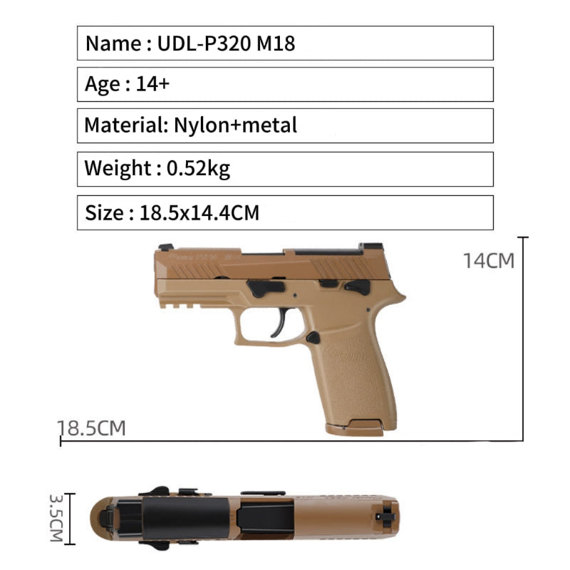 UDL P320 M18 Semi Auto Gel Blaster Pistol