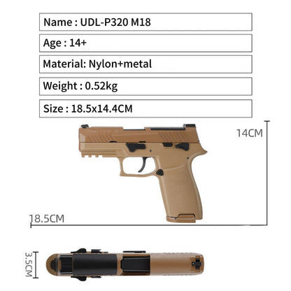 UDL P320 M18 Semi Auto Gel Blaster Pistol