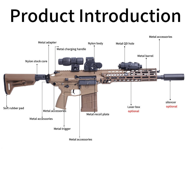 UDL XM7 Rifle Gel Blaster With MOSFET