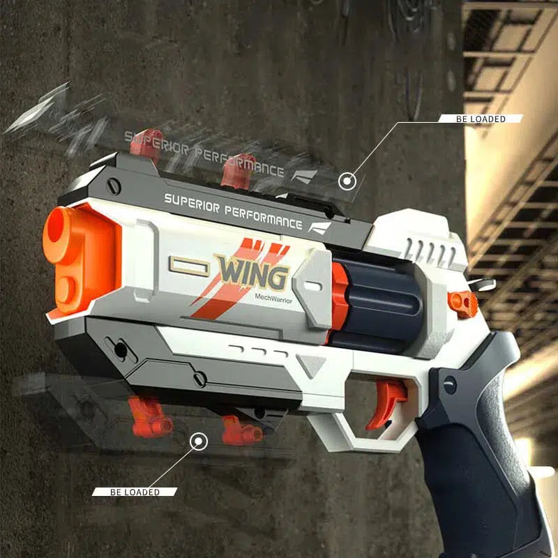 Wing Mechwarrior Nerf Revolver Deformation Burst Blaster