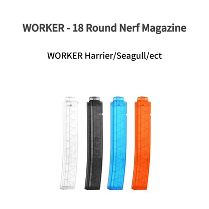 Worker 18 Round Curved Short Dart Magazine