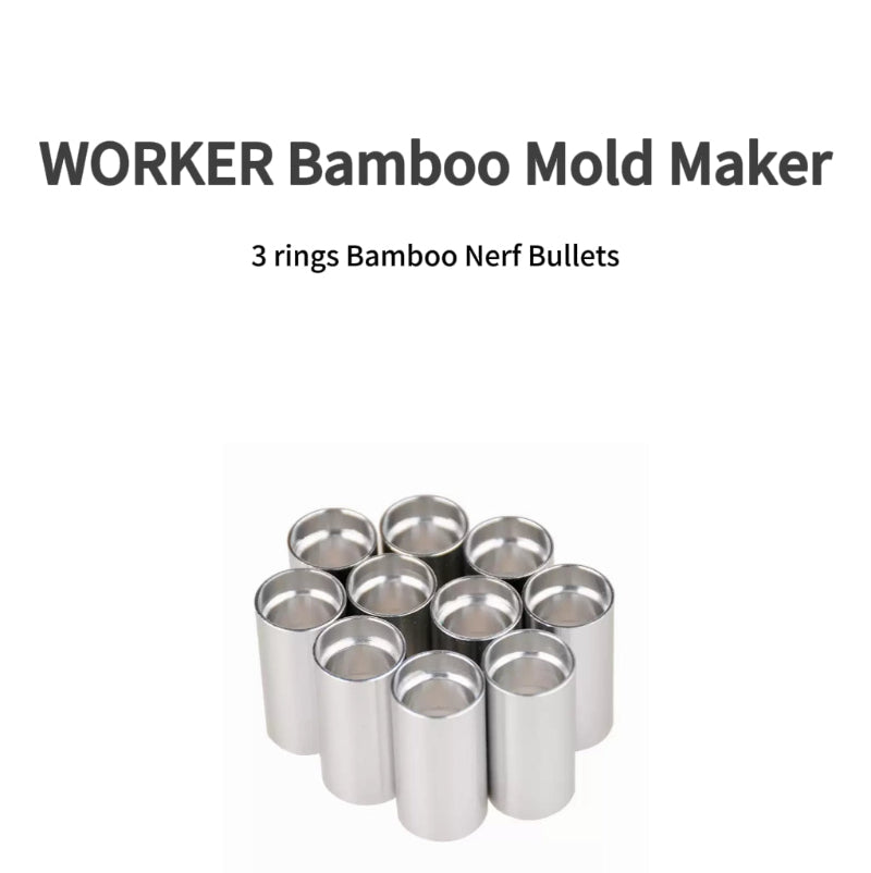 Worker DIY Bamboo Nerf Darts Mold Maker