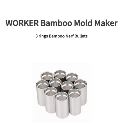 Worker DIY Bamboo Nerf Darts Mold Maker