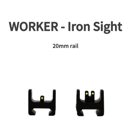 Worker Fiber Optic Iron Sights