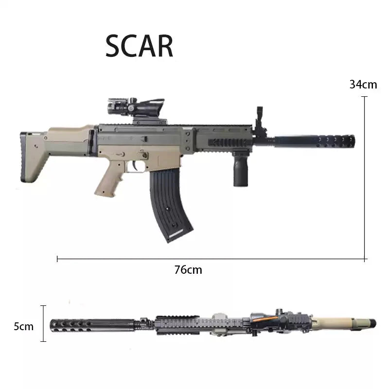 XS SCAR Nerf Rifle Dual Modes Blaster