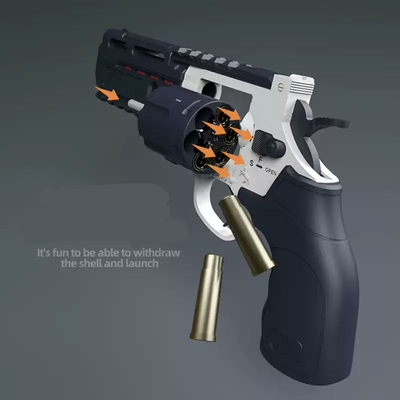 XYL BRODAX44 Nerf Revolver Foam Dart Blaster